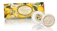 Saponificio Artigianale Fiorentino  Limone Набор мыла Лимон плиссе 3*100г
