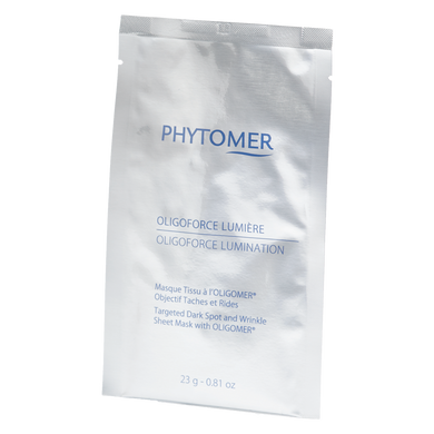 Phytomer Восстанавливающая, осветляющая тканевая маска против морщин и темных пятен "Oligoforce" 23 г