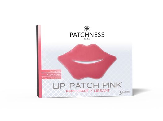 Patchness Патчи для увеличения обьема губ с коллагеном Lip Patch Pink 5 шт