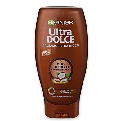 ULTRA DOLCE Бальзам для гладкого волосся Какао та Кокосове масло Balsamo Lisci Olio di Cocco e Burro di Cacao 250 мл