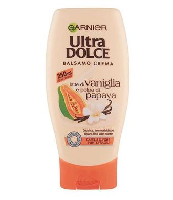 ULTRA DOLCE Бальзам для длинных волос Ванильное молоко и Мякоть папайи Balsamo Lunghi Latte di Vaniglia e polpa di Papaya 250 мл