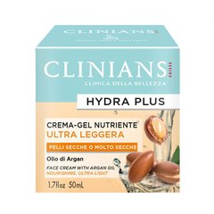 CLINIANS Крем-гель для лица увлажняющий и питательный для сухой кожи с аргановым маслом Cr. Hydra Plus Nutri.P / Secche Olio di Argan 50 мл