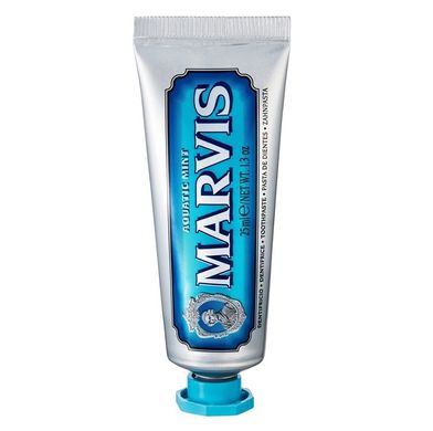 MARVIS Зубная паста мини Морская мята Dentifricio Aquatic Mint Minitaglia 25 мл