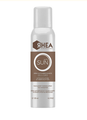 Rhea cosmetics Auto Sun Тонирующий спрей Лицо + Тело усилитель загара 125мл