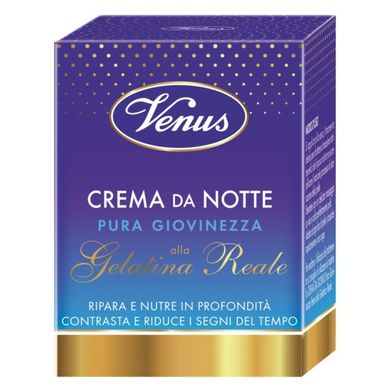 VENUS Крем нічний Pure Youth з маточним молочком Cr Notte Gelatina Reale Riparat 50 мл
