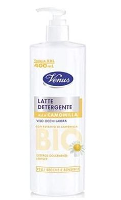 VENUS Молочко очищающее с ромашкой Latte Detergente Bio Camomilla Dispenser 400 мл