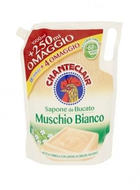 CHANTE CLAIR Рідкий засіб для прання з білим мускусом еко-упаковка Sap Bucato Eco Muschio Bianco 1,25 л