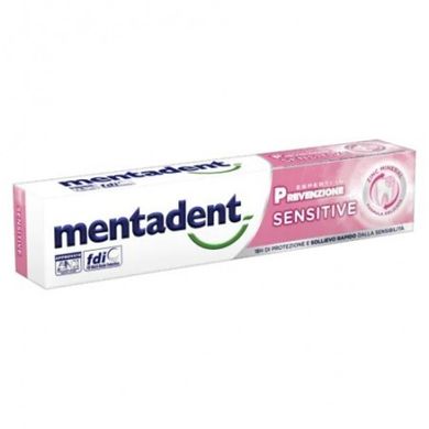 MENTADENT Зубна паста для чутливих зубів Dentifricio Expert + Sensitive 75 мл