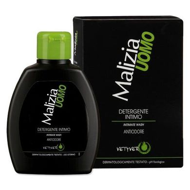 MALIZIA Гель для інтимної гігієни для чоловіків Ветівер Detergente Intimo Antiodore Vetyver Verde 200 мл