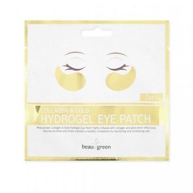 BeauuGreen Collagen & Gold Hydrogel Eye Patch Гідрогелеві патчі середнього розміру