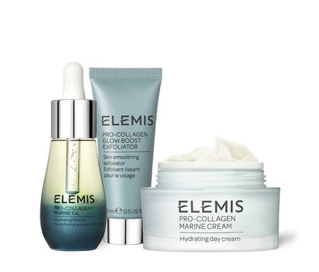 ELEMIS Kit: The Pro-Collagen Skin Trio Treat Hydrate & Exfoliate Skincare Routine - Трио Про-Коллаген для эксфолиации, увлажнения и сияния кожи