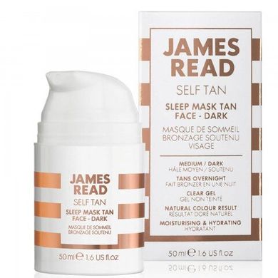 James Read Sleep Mask Tan Face Dark Нічна маска для обличчя з ефектом засмаги