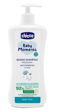 CHICCO Шампунь для волосся та тіла з екстрактом календули без сліз Baby Moments Baby Shampoo 500 мл