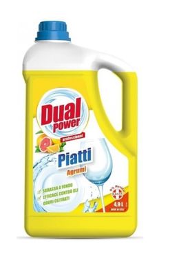 DUAL POWER Засіб для миття посуду з ароматом цитрусу Piatti Agrumi 5 л