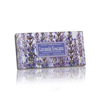 Saponificio Artigianale Fiorentino Lavender Toscana Набір мила Лаванда Тоскана 3*125гр