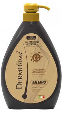 DERMOMED Бальзам для волос Пантенол и Кератин Balsamo Soft & Shine Argan Effect con Pantenolo e Keratina 600 мл