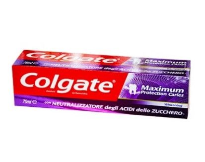 COLGATE Зубная паста отбеливающая Защита от кариеса Dentifricio Maximum Prot.Carie Whitening 75 мл