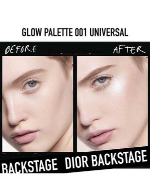 Dior Backstage Glow Face Palette 10g Палітра хайлайтров 001