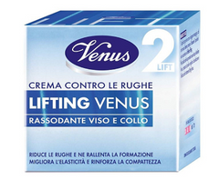VENUS Крем-лифтинг для лица и шеи против морщин с дренажным кофеином Venus Cr Anti Rughe Lifting con Caffeina Drenante 50 мл