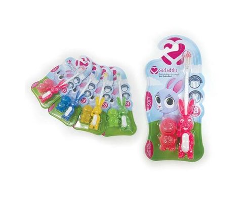 SETABLU Зубна щітка для дітей 3+ років М'який кролик Spazzolino Junior 3+ Anni Morbido Coniglio